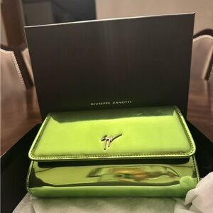 Giuseppe Zanotti Metallic Green Clutch